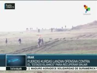 Kurdos y yazidíes emprenden ofensiva contra el Daesh en el Sinyar