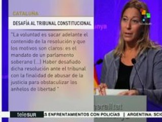 Cataluña avanzará con el proceso de independencia, advierte vocera
