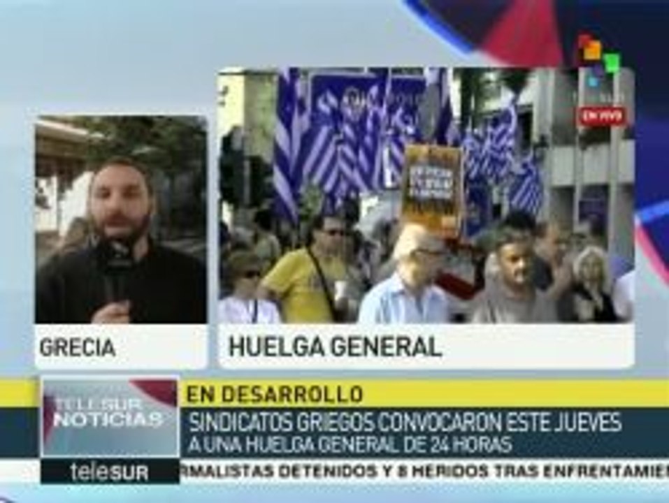 Grecia: Huelga paraliza el transporte, oficinas públicas y escuelas
