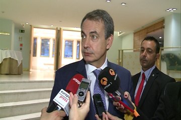 Zapatero pide "sentido común" en el conflicto catalán