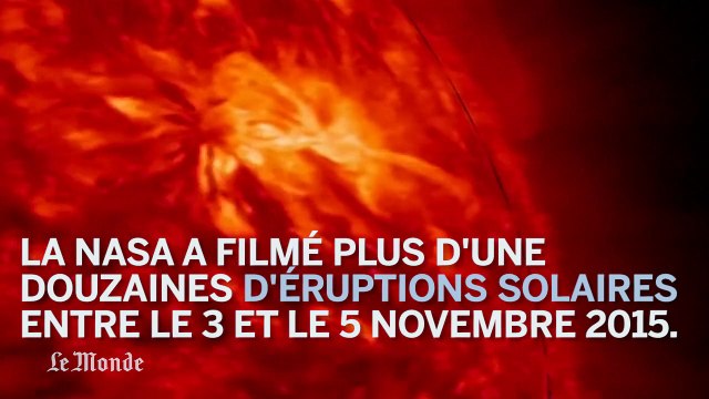 Impressionant spectacle d'éruptions solaires