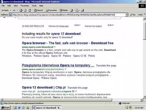 Downloading web browser in Win2k