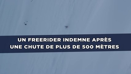 Download Video: Un freerider fait une chute de plus de 500 mètres et s'en sort indemne