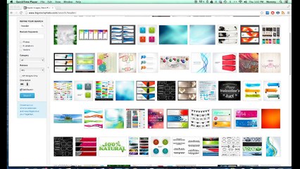 Blog Design in Photoshop-  Part 3 of 6 -- Designing your Header and Menu Bar