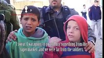 Israeli soldiers brutality. IDF arresting children in occupied Palestine