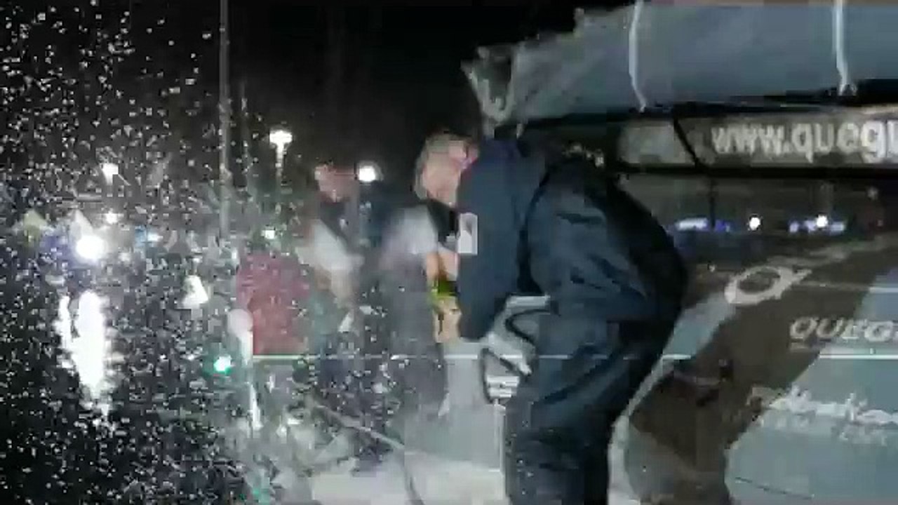 Arrivée de Charlie Dalin et Yann Eliès - Transat Jacques Vabre 2015