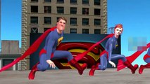 Finger Family Rhymes Superman 3D Animation Cartoons for Children _ Finger Family Nursery Rhymes
