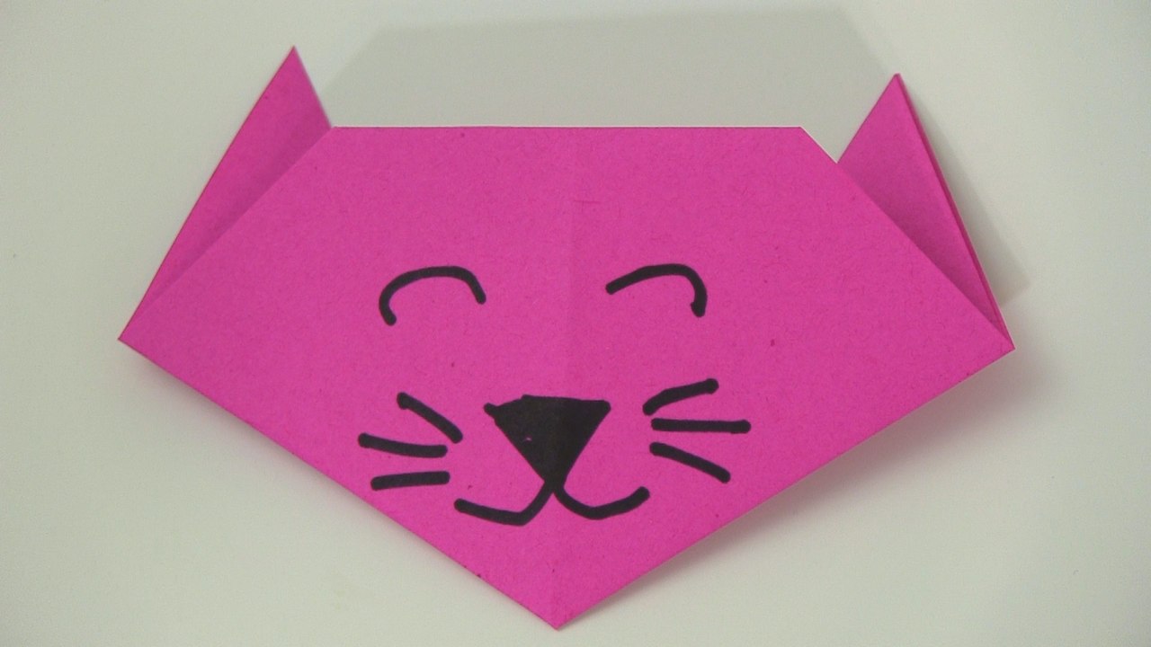 how to make an origami cat