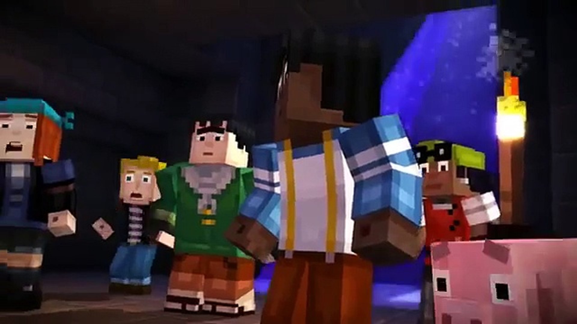 ⁣Pat and Jen PopularMMOs Minecraft STORY MODE - THE END OF THE WORLD [3] Gaming With Jen