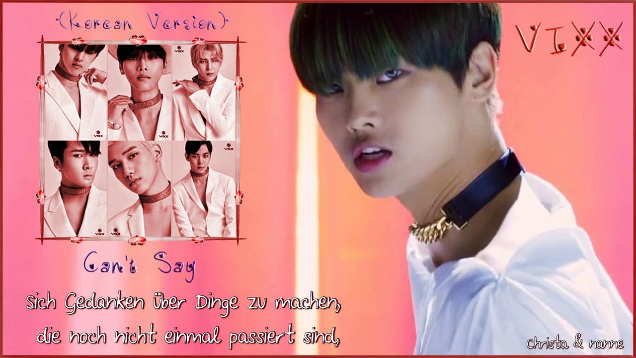 VIXX - Can't Say (Korean Version) k-pop [german Sub]