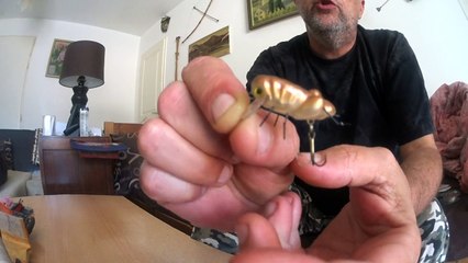 Petit leurre sauterelle (pêche de la truite)