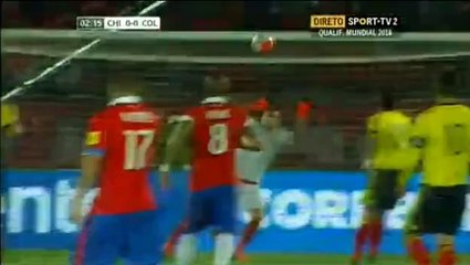 Alexis Sanchez Amazing shoot Chile vs Colombia 13.10.2015 HD