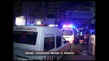 Atentados a bomba matam mais de 40 pessoas no Líbano