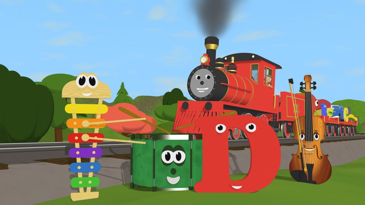 Learn about the Letter D - The Alphabet Adventure With Alice And Shawn The Train