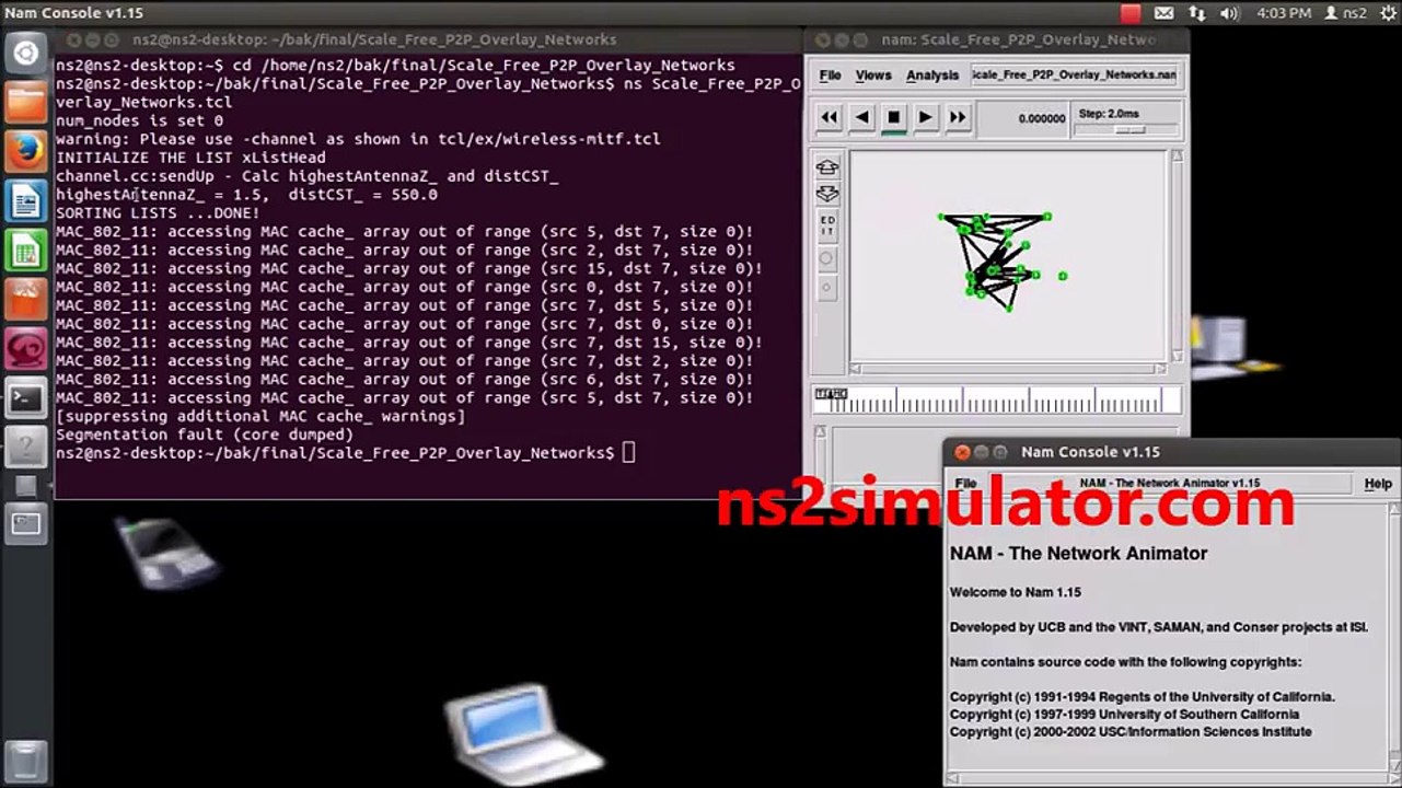 Scale Free P2P Overlay Network - Ns2 Projects on P2P Networking
