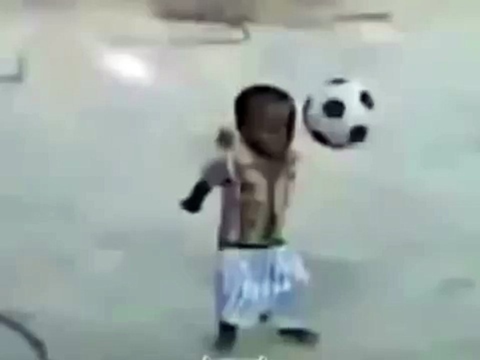 Cute Kid Shorts Slide Down while Playing Football