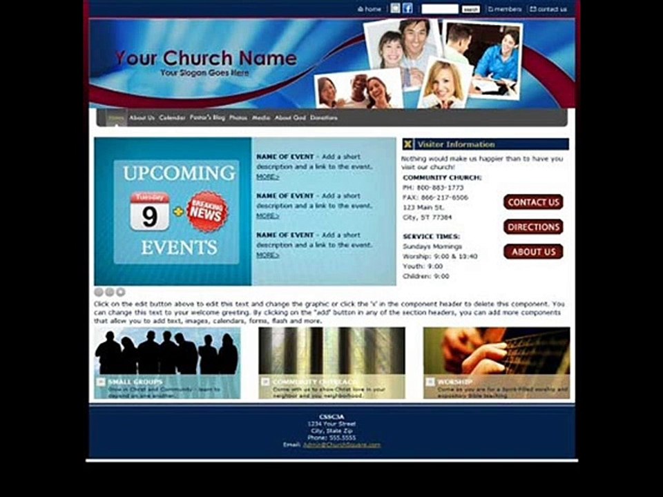 Church Web Hosting Services - Churchsquare.com