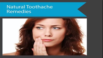 Natural Toothache Remedies VT
