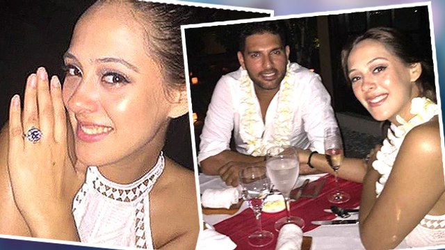 Yuvraj Singh Hazel Keech Engagement Pics