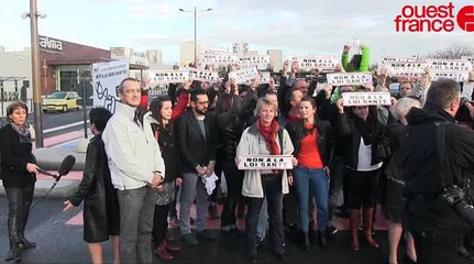 下载视频: Opération escargot des medecins sur la rocade de Rennes