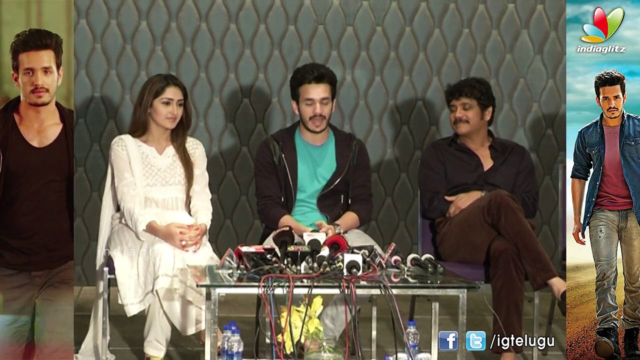 Akkineni Akhil Speech @ Akhil Movie Success Meet