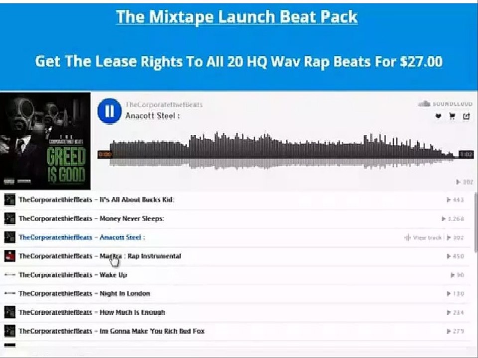 The Mixtape Rap Beat Pack