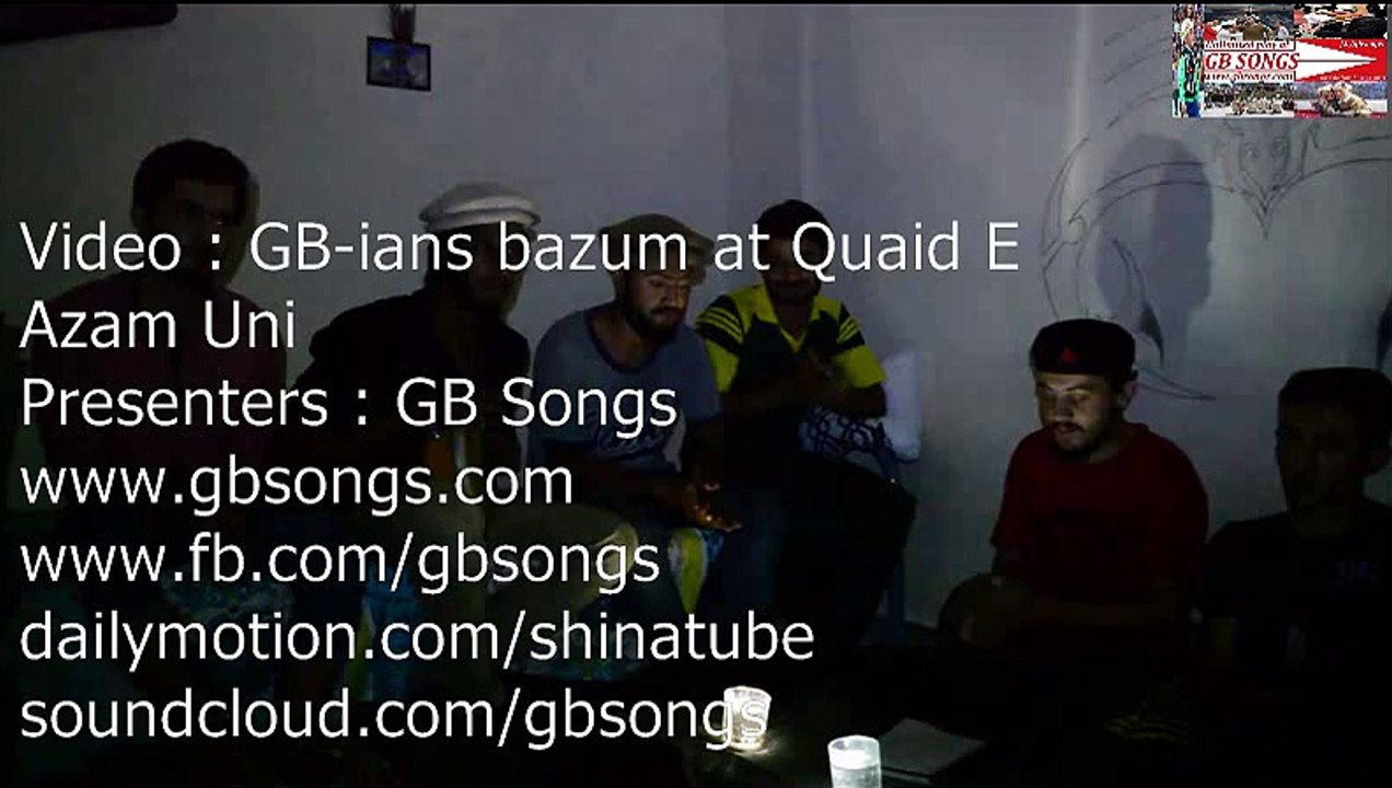 GB-ians bazumi song at Quaid E Azam Uni singer azeem hunzai