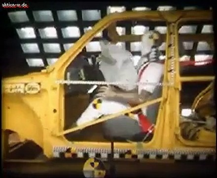 Шрот краш-тест с подушкой безопасности системы