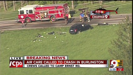 AirCare вертолеты призвал к насильственным два-автокатастрофа