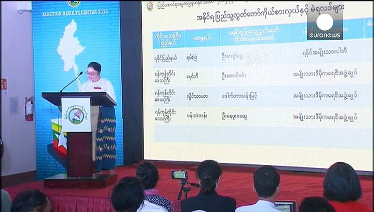 Myanmar: Absolute Mehrheit für Aung San Suu Kyis Partei