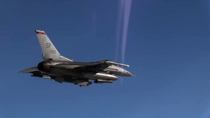 WORLDS MOST FEARED Air Force flying over Europe with F 22 and F16