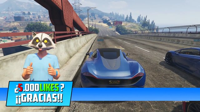 EL PUENTE IMPOSIBLE - Gameplay GTA 5 Online Funny Moments (Carrera GTA V PS4)