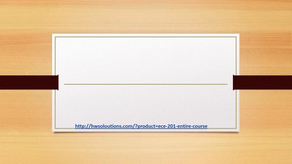 ECE 201 ENTIRE COURSE