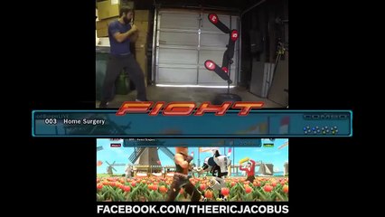 Tekken Workout - Hwoarang's Move List in Real Life by Eric Jacobus