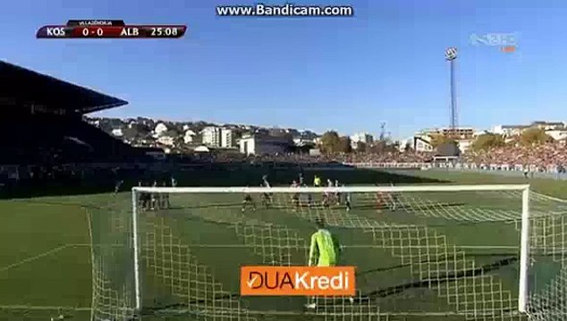 Bernard Berisha Fantastic Curve Shoot Chance Kosovo 0-0 Albania 13.11.2015 HD