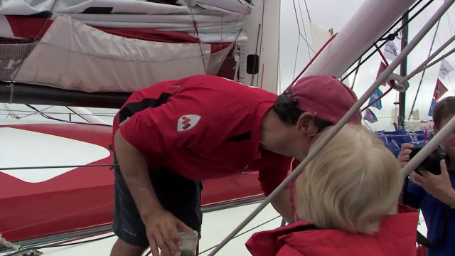 Arrivée de MACSF ( IMOCA ) - Transat Jacques Vabre 2015