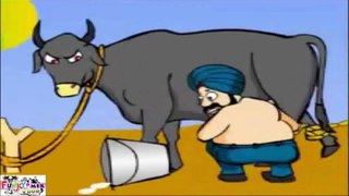 Hindi Jokes ,Funny Santa Banta Joke Milking Cow HD