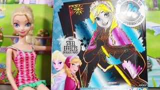 FROZEN ELSA Princess Anna CRAYOLA Magic Paint Markers Metallic Xtreme Coloring Set