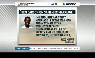 Ben Carson explains how he didn't compare gay marriage with child molestation