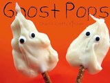HALLOWEEN GHOST POPS white chocolate pretzel pops Tutorial by Charlis crafty kitchen