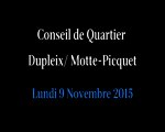 Conseil de Quartier Dupleix/ Motte-Picquet du Vendredi 9 Novembre 2015