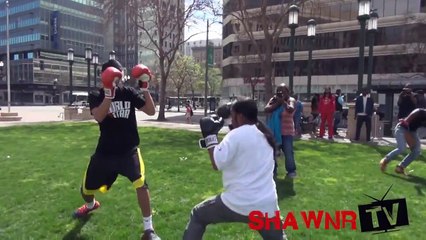 EXTREME BOXING MATCHES IN THE HOOD PART 2! (KOs)