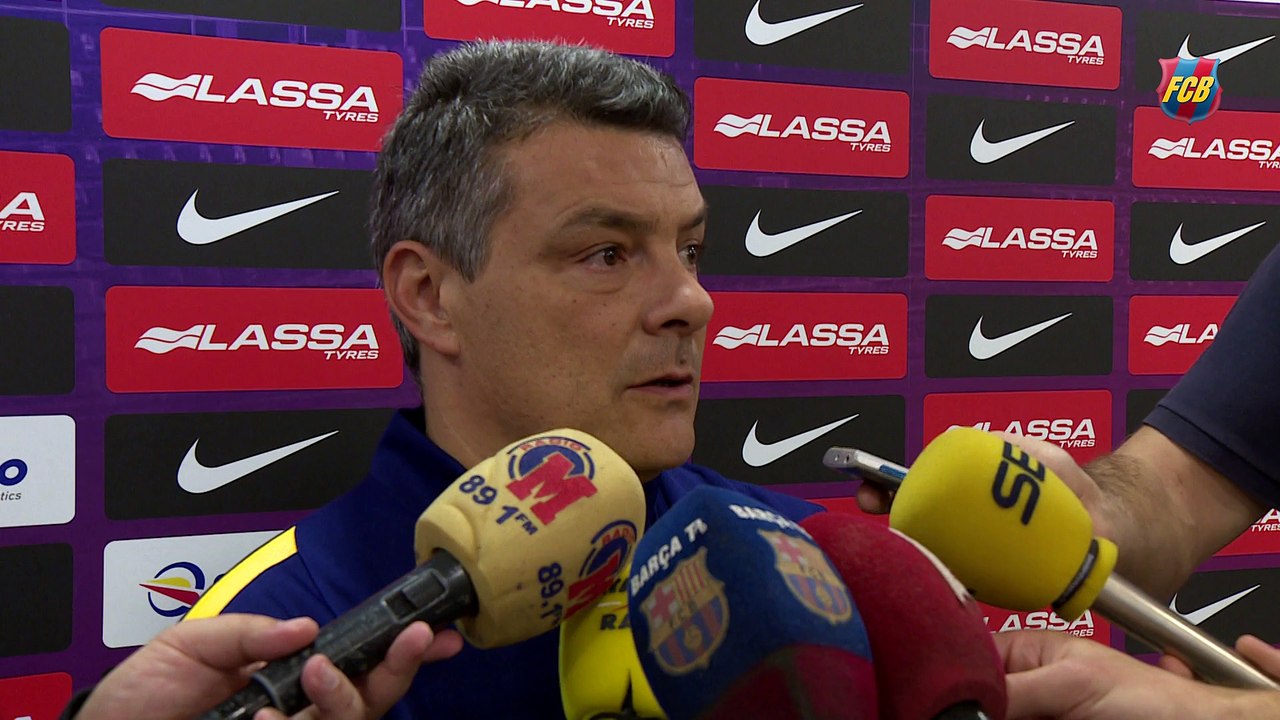 Balonmano: Xavi Pascual y Lazarov, previa FCB Lassa-Vardar [ESP]