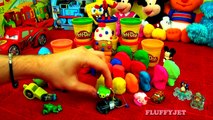 30 Surprise Eggs!! Play Doh Kinder Disney Cars Ice-Cream SpongeBob Angry Birds Super Mario Peppa Pig