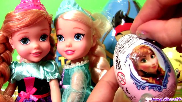 Huge Toy Surprise Kinder egg Play-Doh Flintstones FROZEN Disney Peppa AngryBirds Giant Jake Funtoys