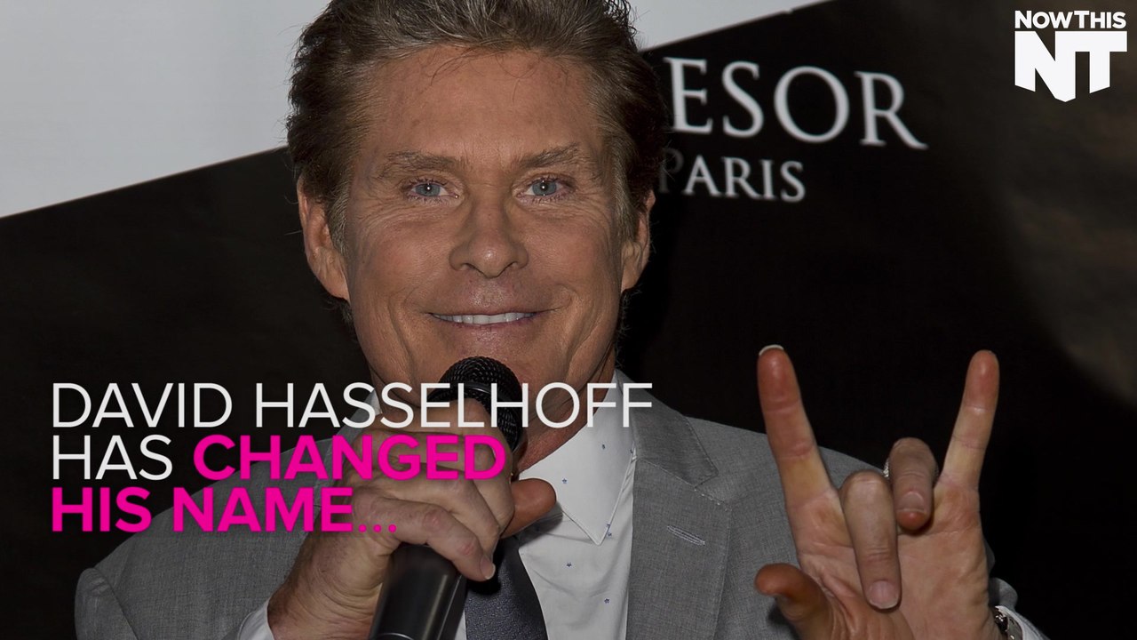 David Hasselhoff Has Changed His Name...To David Hoff