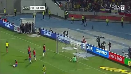 James Rodriguez Goal - Chile vs Colombia 1-1 [12.11.2015] World Cup - Qualification