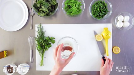 Garden Greens with Chopped Egg Salad - From the Test Kitchen