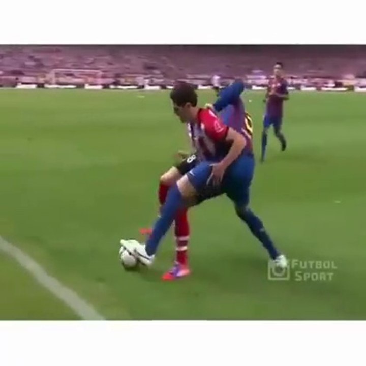 When you try and nutmeg Gerard Pique