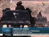 Nigeria: ejército libera a 61 personas secuestras por Boko Haram